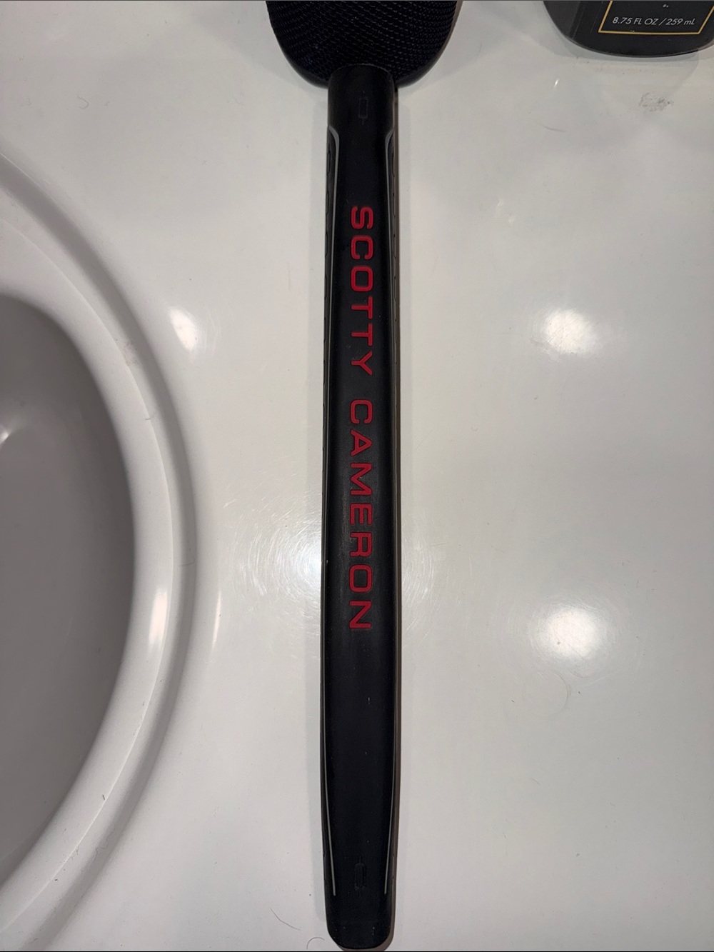 Scotty Cameron Black Putter Grip with Red Branding